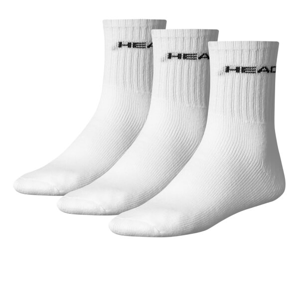 Head Men's 3 Pack Short Crew Socks White Mens Clothing Zavvi