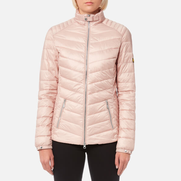 Barbour International Women's Triple Quilt Jacket Pale Pink Free UK
