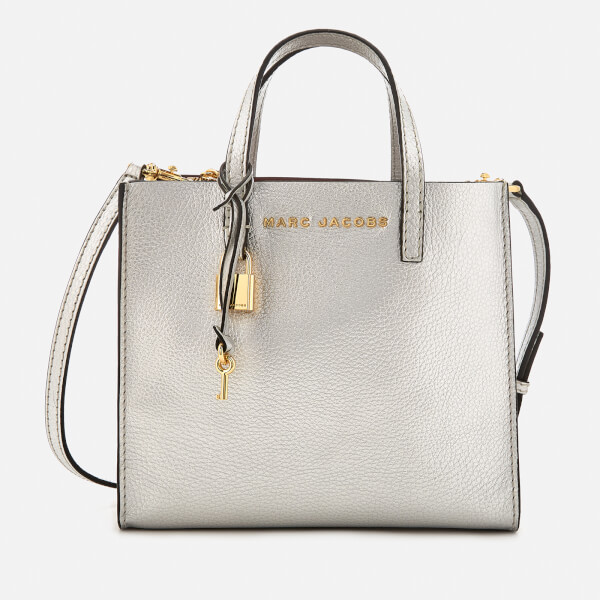 Marc Jacobs Women&#39;s Mini Grind Tote Bag - Silver - Free UK Delivery over £50