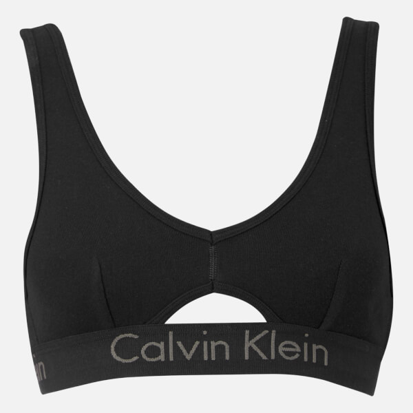 Calvin Klein Women's Logo Band Unlined Bralette - Black - Free UK ...