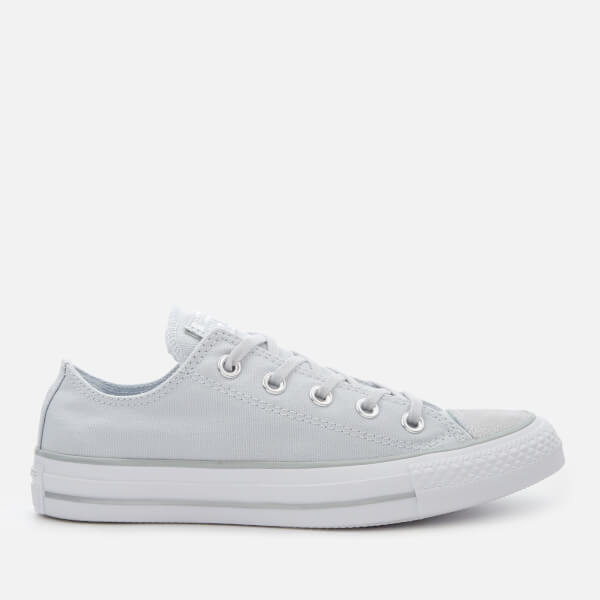 Converse Chuck Taylor All Star Ox Pure Platinum Silver Womens Canvas Trainers Converse Chuck Taylor All Star Ox Pure Platinum Silver Womens Canvas Trainers