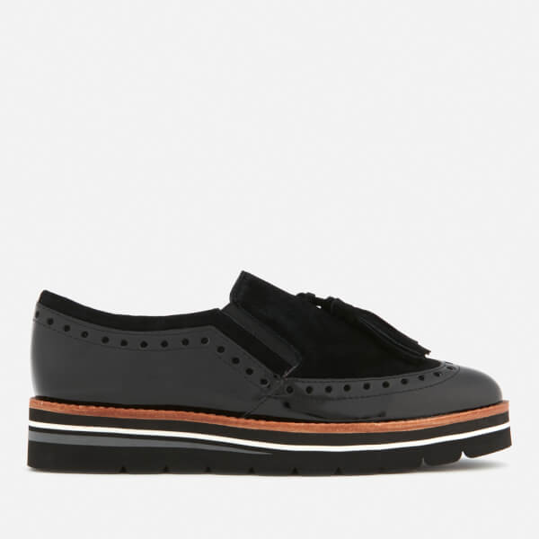 Dune Women's Glorya Suede Loafers Black FREE UK Delivery Allsole