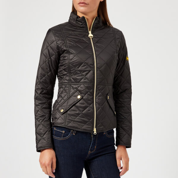 Barbour International Women's Delaware Quilted Jacket Black Womens