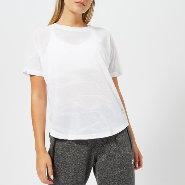 adidas Women's Aeroknit Short Sleeve T-Shirt - White Sports & Leisure ...