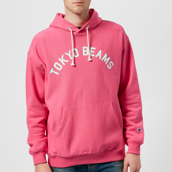 mens champion hoodie pink