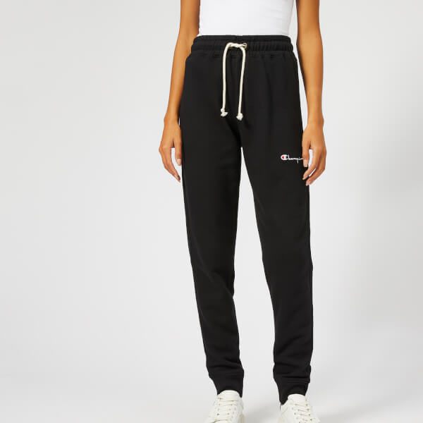 Champion Women's Rib Cuff Sweatpants Black Free UK Delivery over £50