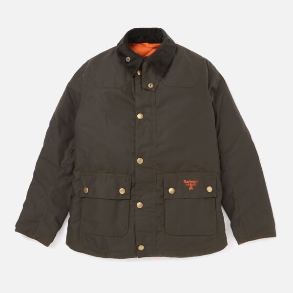 Barbour Boys' Stybarrow Wax Jacket - Olive Clothing ...