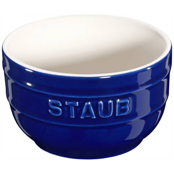 Staub Ceramic Round Ramekins Dark Blue Homeware