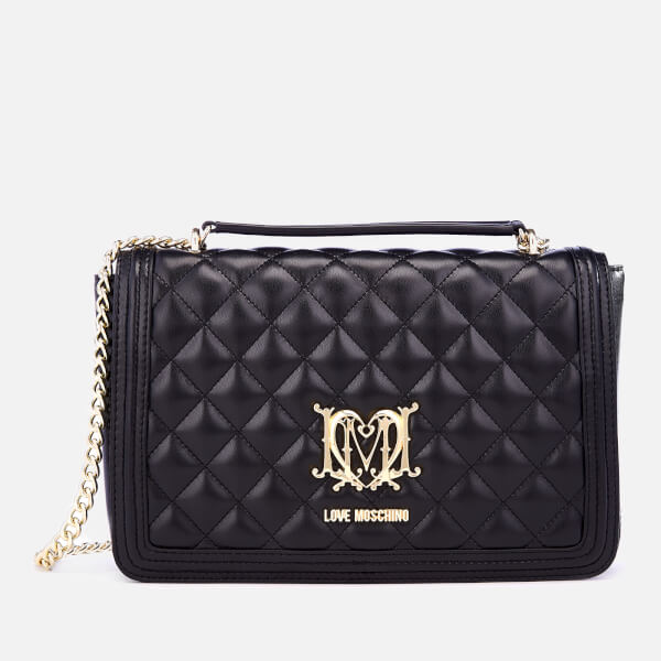 Love Moschino Women&#39;s Quilted Shoulder Bag - Black
