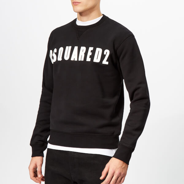 Dsquared2 Men's Dsquared2 Logo Sweatshirt - Black - Free UK Delivery ...