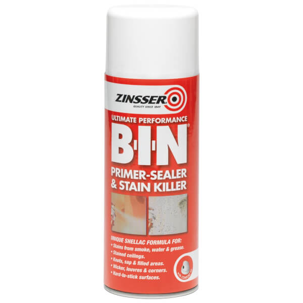 Zinsser BIN Primer Sealer White 390ml Homebase