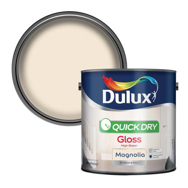 Dulux Magnolia Quick Dry Gloss 2.5L Homebase