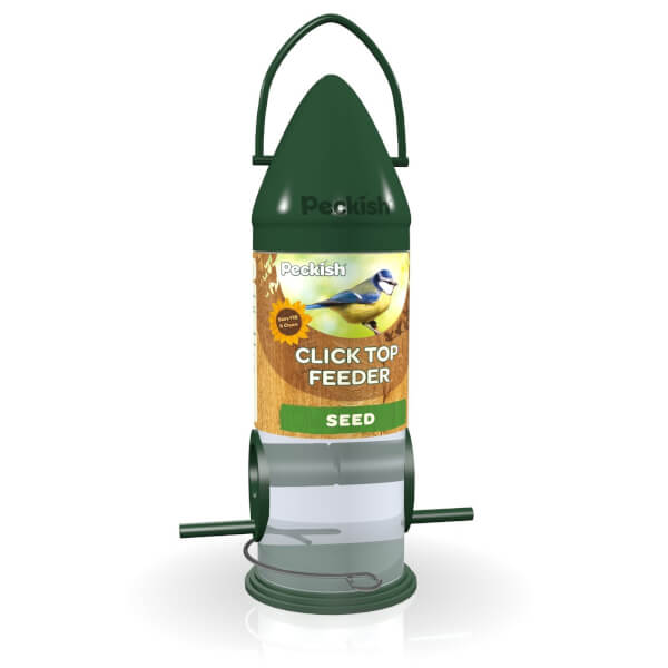 Peckish Click Top Seed Bird Feeder Homebase