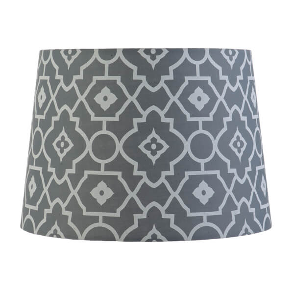 Tapered Lamp Shade Grey Homebase