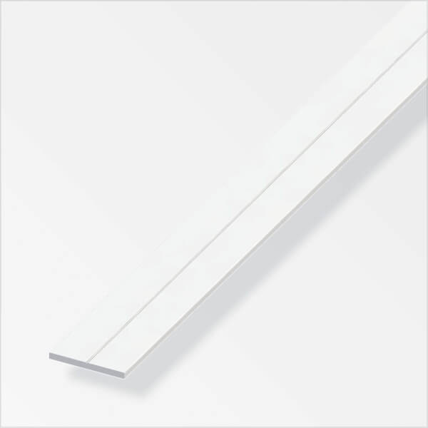 Rothley Flat Bar White PVC 15.5 x 2.0 x 1000mm Homebase