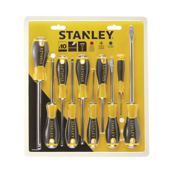 Stanley 10Piece Essential Screwdriver Set Homebase