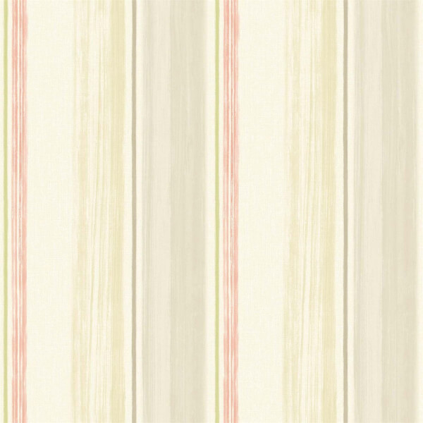 Grandeco Painterly Stripe Pastel Pink Wallpaper Homebase