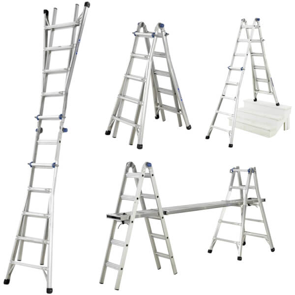 Werner MultiPurpose Telescopic Combination Ladder 4x5 Homebase