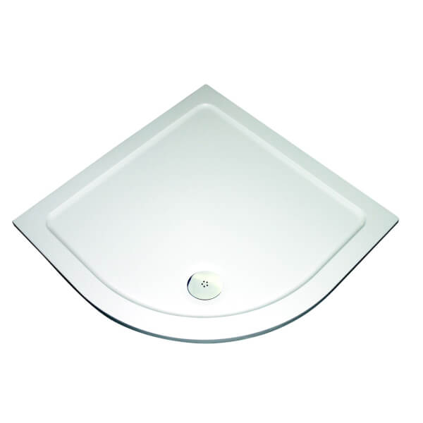 Aqualux Quadrant Shower Tray 900 x 900 x 35mm Homebase