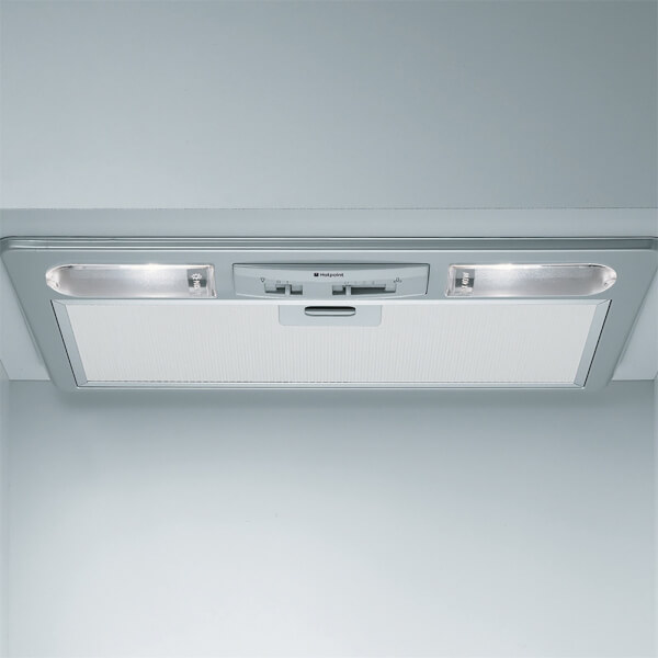 Hotpoint First Edition HTU32X Integrated Cooker Hood Silver Homebase