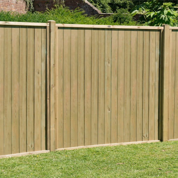 Forest Vertical Tongue & Groove Fence Panel 6ft Pack of 3 Homebase
