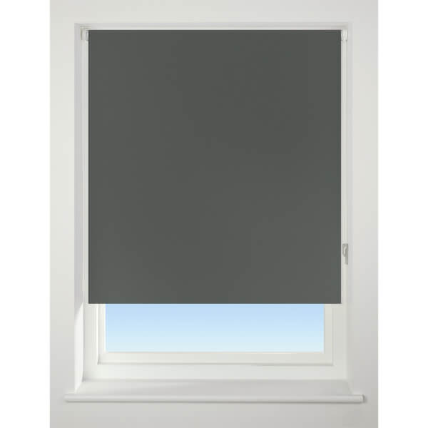 Dark Grey Blackout Roller Blind 60cm Homebase