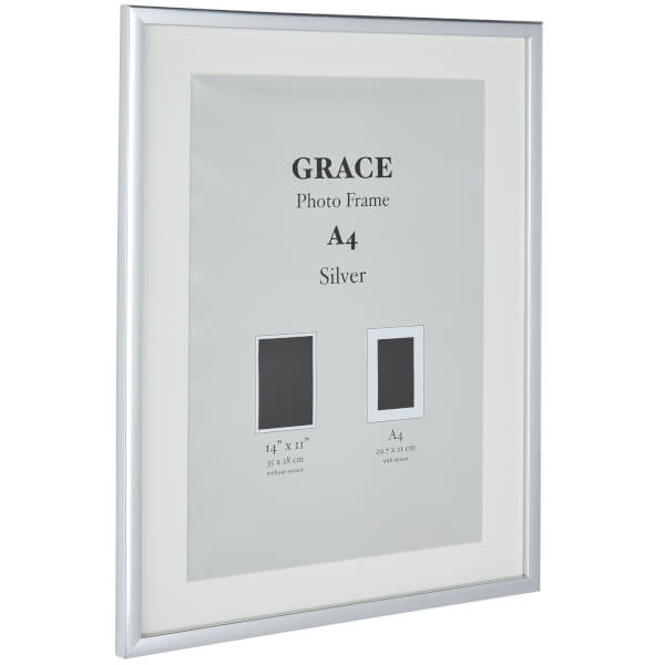 Grace Picture Frame A4 Silver Homebase