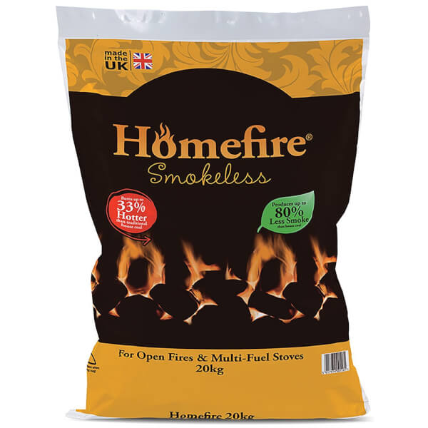 Homefire Smokeless Coal 20kg Homebase