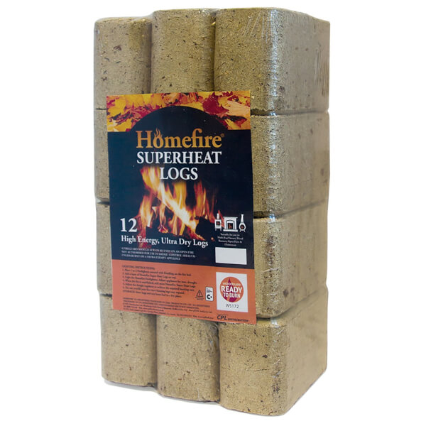 Homefire Superheat Logs Pack of 12 Homebase