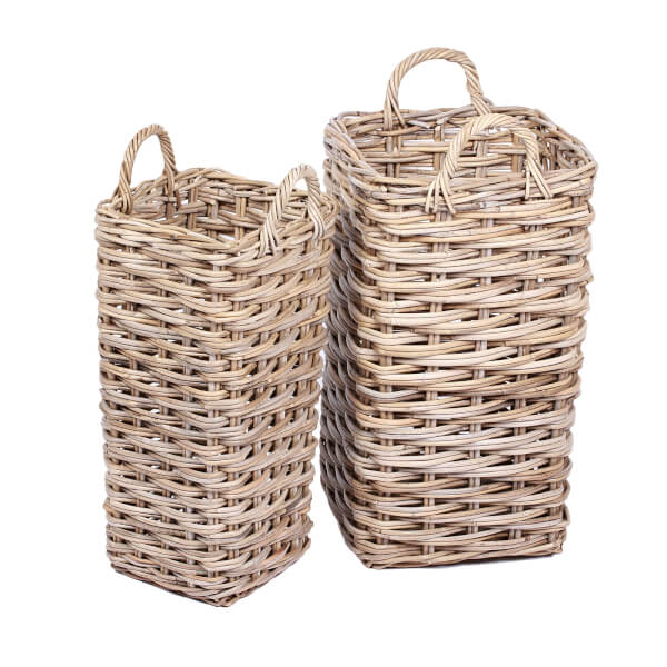 Set of 2 Umbrella Wicker Baskets Homebase