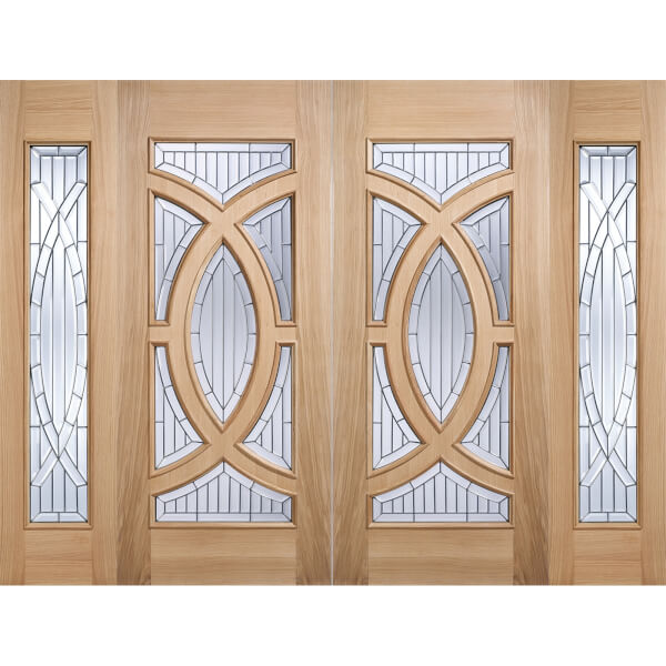 Majestic Glazed Oak Sidelight Exterior Door 1981 x