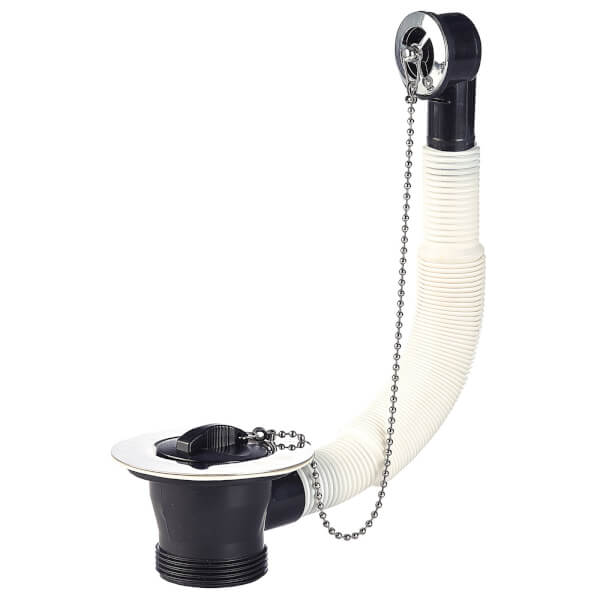 MaKe Stainless Steel Bath Waste & Overflow 1 1/2 Homebase