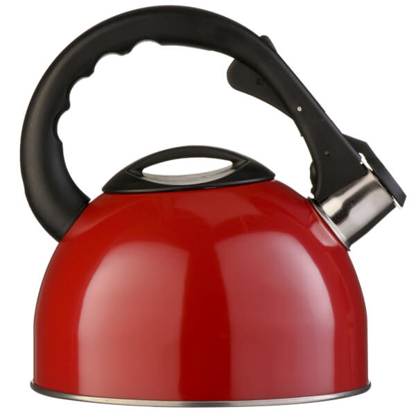 Whistling Kettle 2.5Ltr Red Homebase