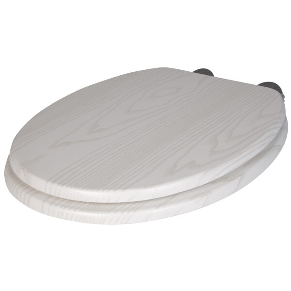 Maitland White Oak Toilet Seat Homebase