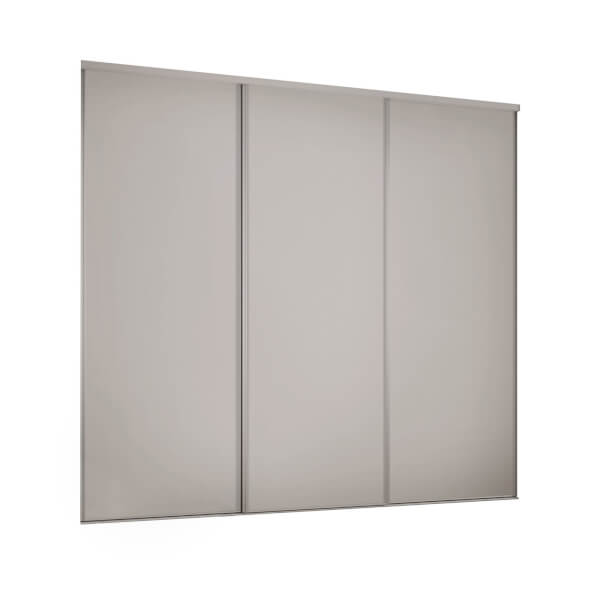 Classic 3 Door Sliding Wardrobe Kit Cashmere Panel (W)2216 x (H)2260mm