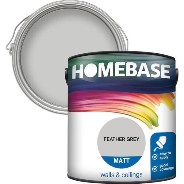 Homebase Matt Paint - Feather Grey 2.5L | Homebase