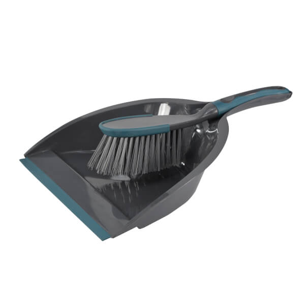 Dustpan & Brush with Soft Grip Handle Homebase