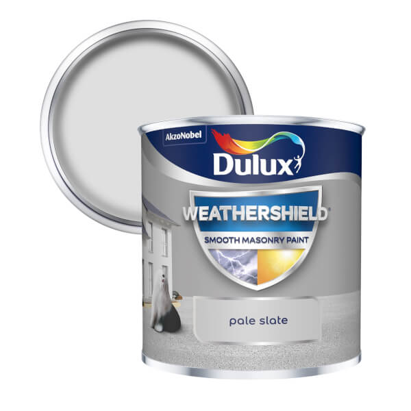 Dulux Weathershield Smooth Masonry Paint Pale Slate 250ml Homebase