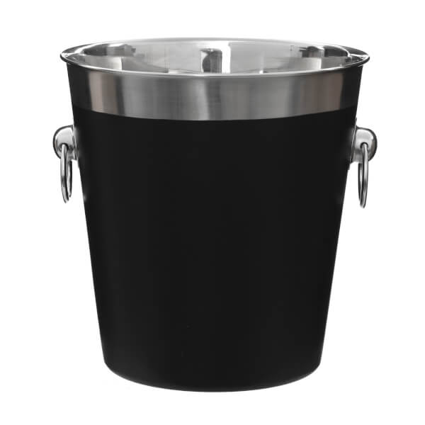Champagne Bucket Black Enamel Homebase