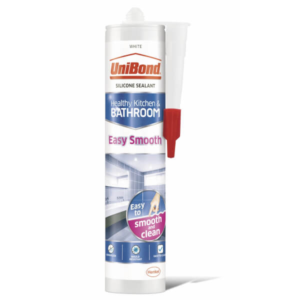 UniBond Sealant Easy Smooth Cartridge White 371g Homebase