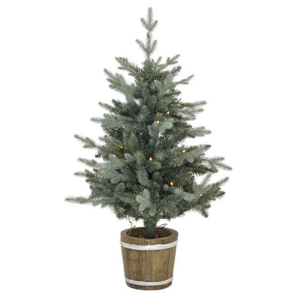 AN. 3ft 6in Barrel Pot Artificial Tree Homebase