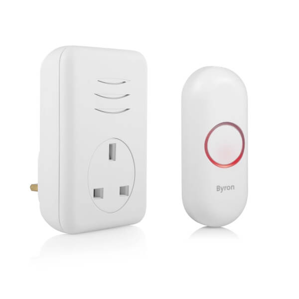 Byron 22313UK 150m Plugthru Wireless Doorbell set Homebase
