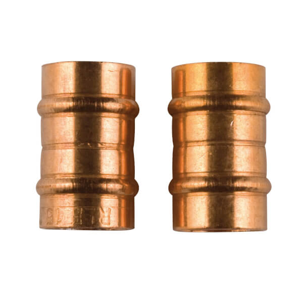 Solder Ring Connector Copper 15mm 2 Pack Homebase