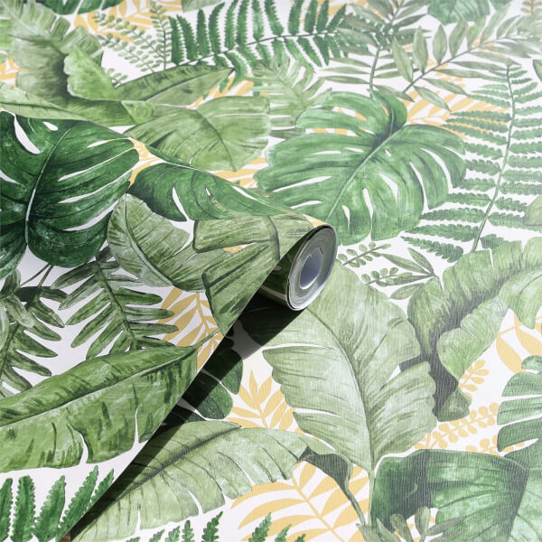 Arthouse Jungle Canopy Green Wallpaper Homebase
