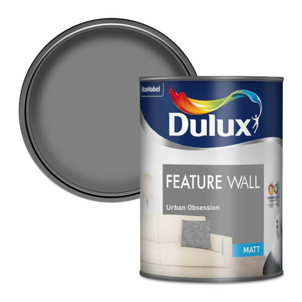 Dulux Feature Wall Urban Obsession Matt Emulsion Paint 1.25L Homebase