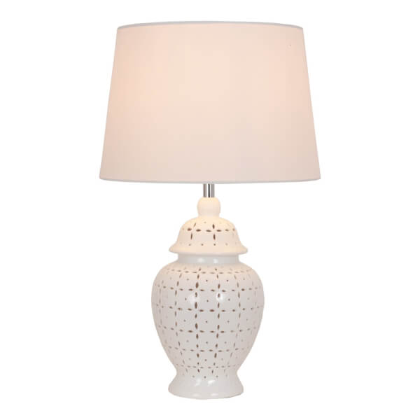 Selma 2 Light Ceramic Table Lamp Homebase