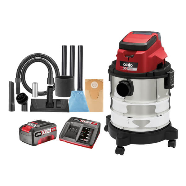 Ozito by Einhell Power X Change 18V Cordless Wet & Dry Vac Kit Homebase