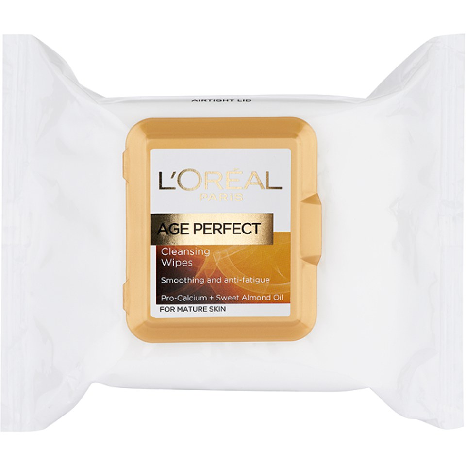L'Oreal Paris Age Perfect Cleansing Wipes for Mature Skin (25 Wipes