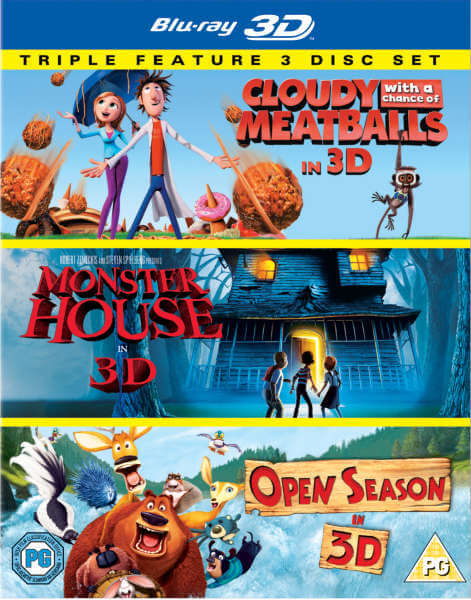 Cloudy With A Chance Of Meatballs 3d Monster House 3d Open