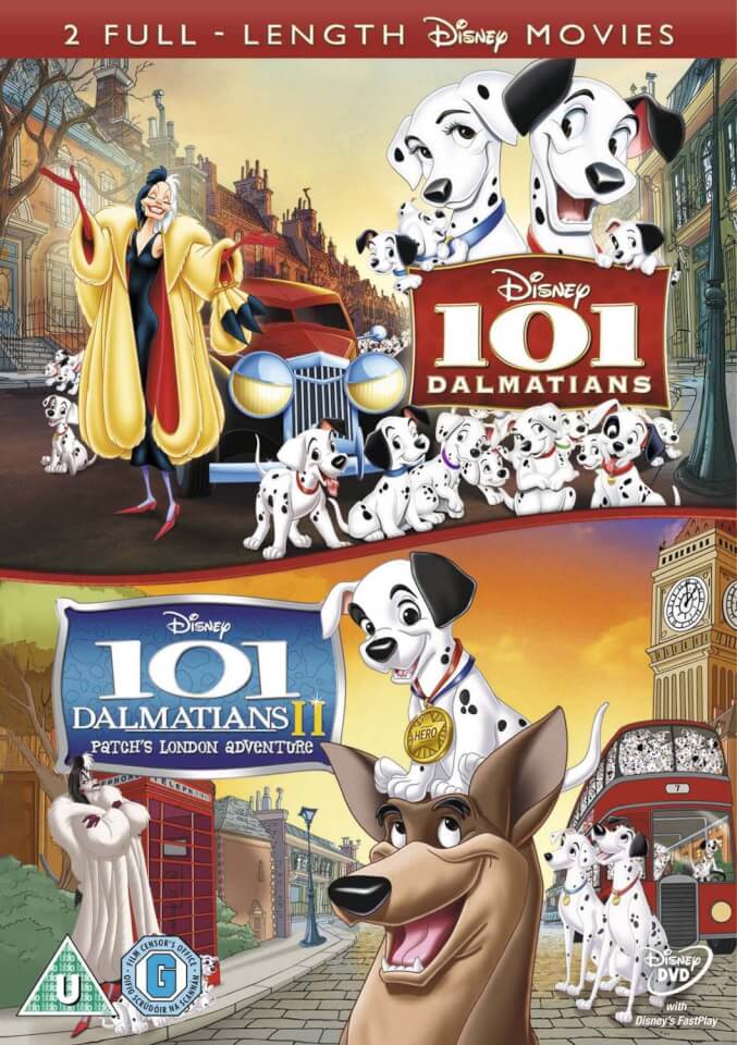 101 Dalmatians / 101 Dalmatians 2: Patchs London Adventure DVD - Zavvi UK